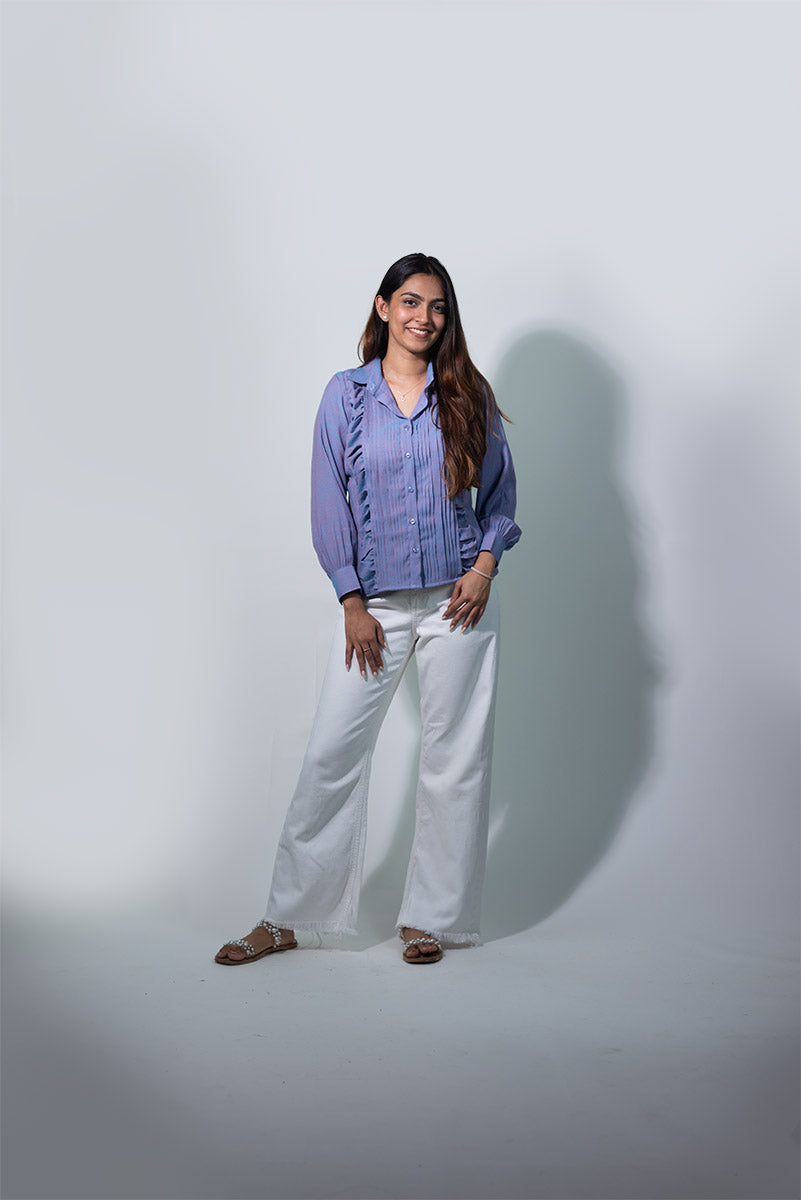 The Lilac Ruffle shirt