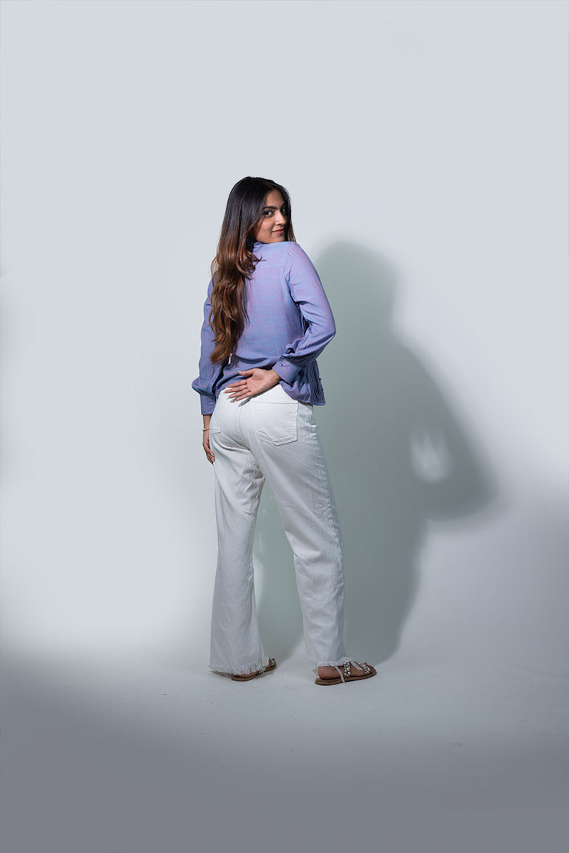 The Lilac Ruffle shirt