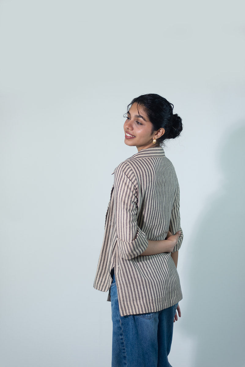 Statement Stripe Blazer