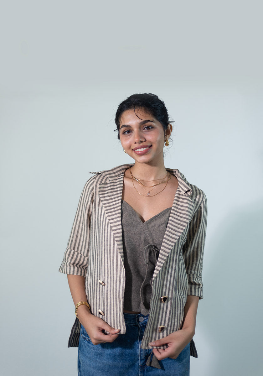 Statement Stripe Blazer