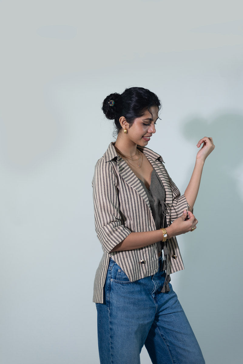 Statement Stripe Blazer